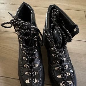 Schutz Corey Quilted Leather Combat Boot